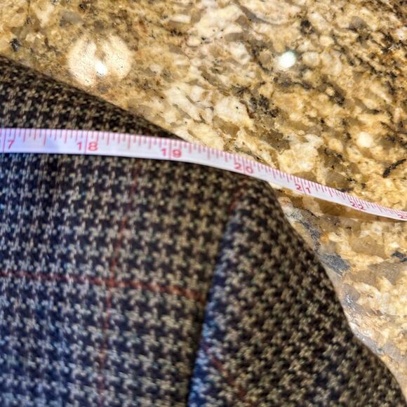 Ermenegildo Zegna for Neiman Marcus Mens 44 Cashmere Brown Houndstooth Blazer - Picture 13 of 14